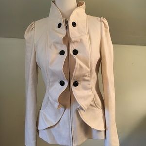 NWOT Anthropologie Cream Confection Jacket Sz 14